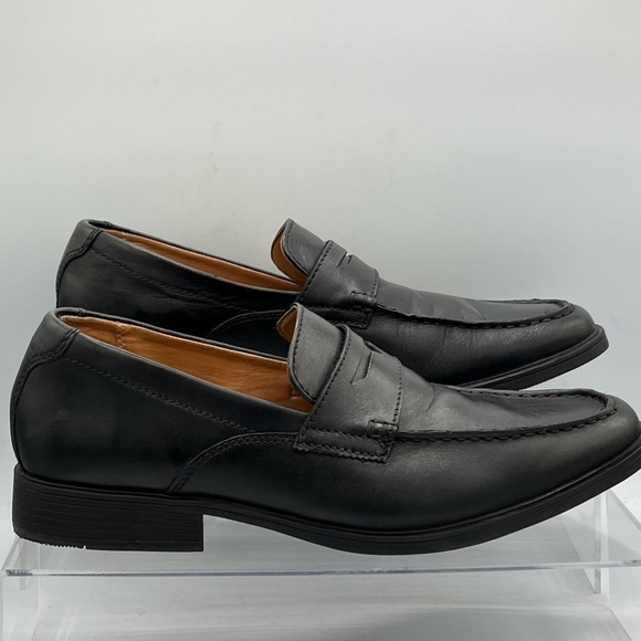 Clarks Collection Comfort Men's US 9M Black Slip On Dress Penny Loafer - Picture 2 of 10